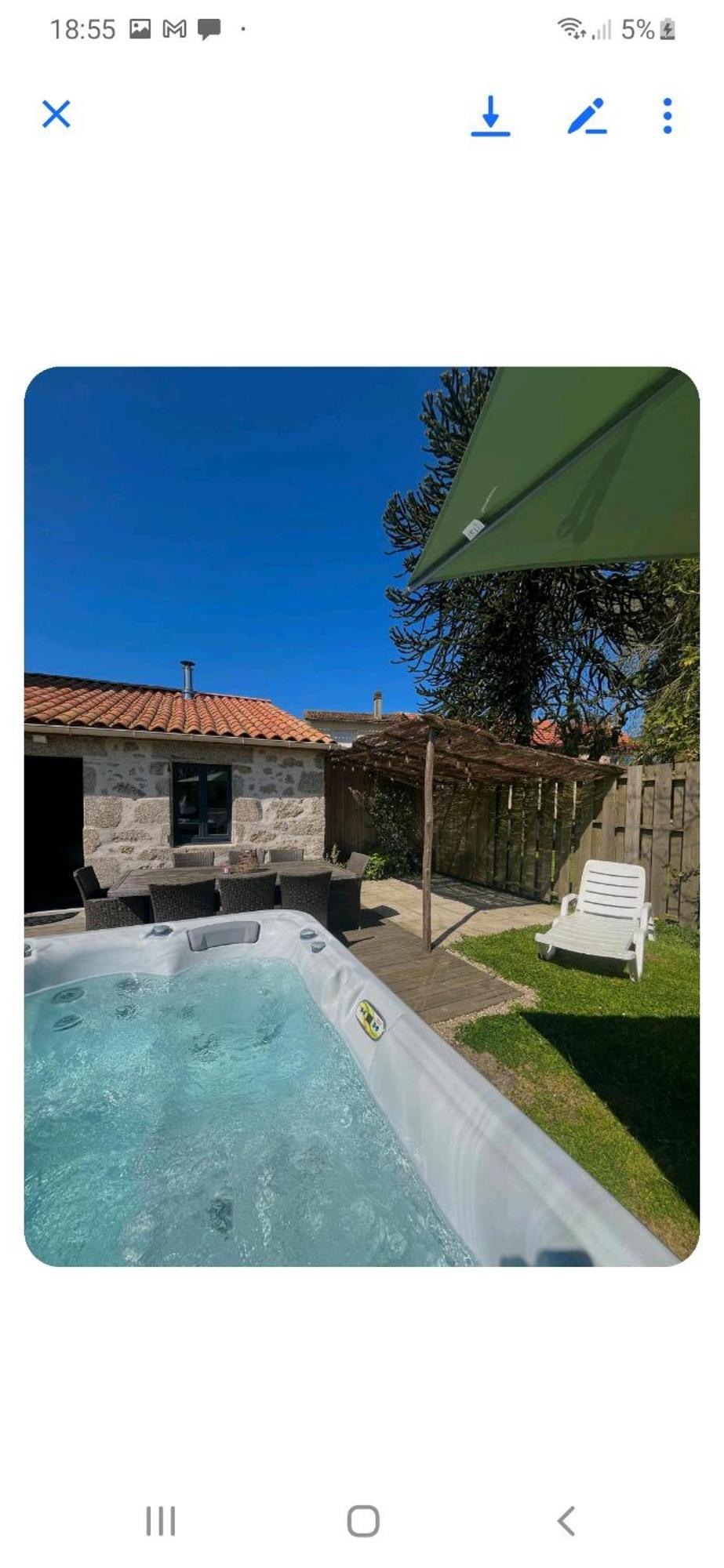 Villa Loue Ancien Moulin A Vent Avec Piscine Et Jacuzzi Neuvy-Bouin Esterno foto